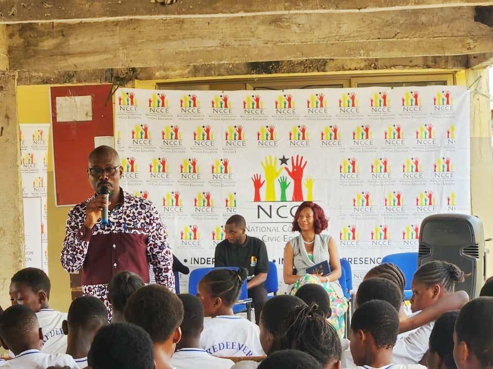 • Mr Agbenu speaking at the event