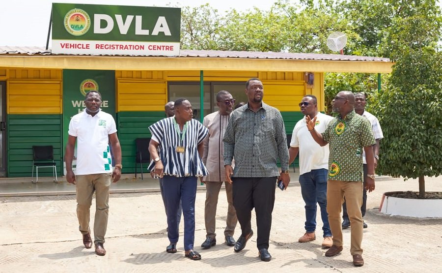Mr Kotey and his team at one of the satellite offices