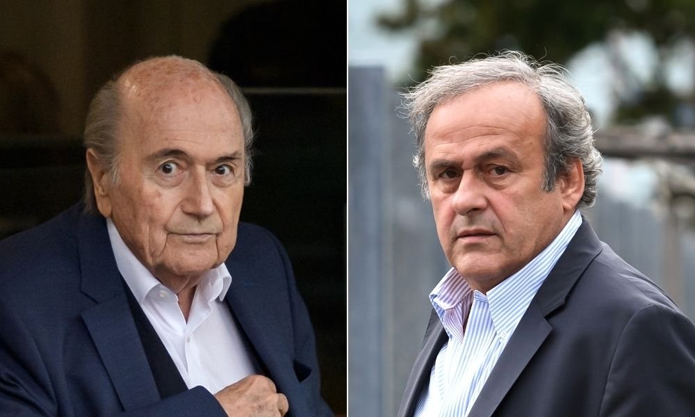 • Sepp Blatter (left) and Michel Platini