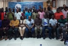• Mr Donkris Mewuta (seated third from left) with participants