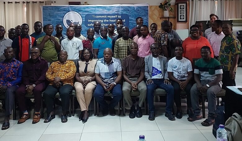 • Mr Donkris Mewuta (seated third from left) with participants