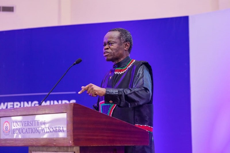 Professor PLO Lumumba (inset) speaking at the event