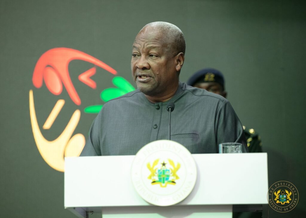President Mahama (inset) launching the coders programme