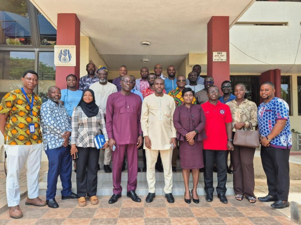 Dr Suleman (middle) in pose with the ECG team