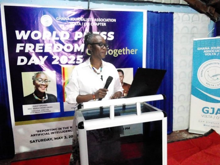 -Mrs Maria Gwira speaking at the programme