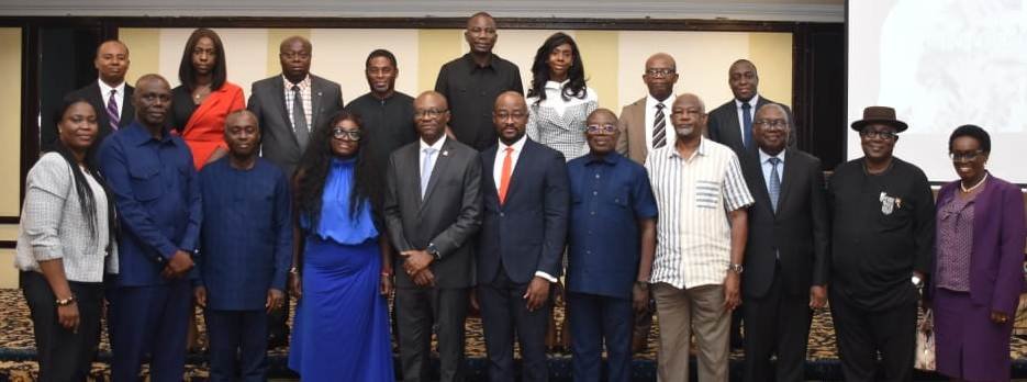 • Mr Aklasi (fifth from left) with other dignitaries in the programme