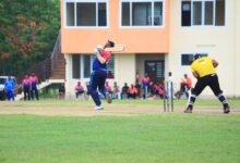• An Evolve FC player fields against a Salt n Pepper bat man