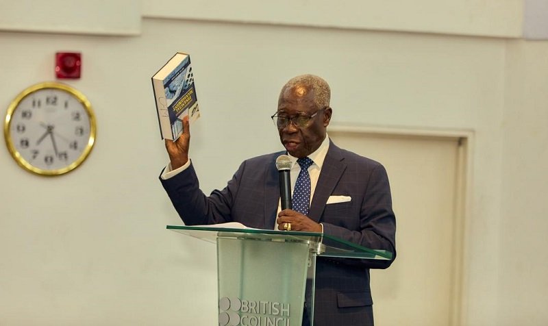 • Mr Osafo Maafo launching the book