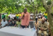 • Dr Abbey speaking at the programme