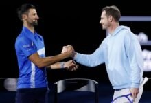 • Djokovic (left) with Murray