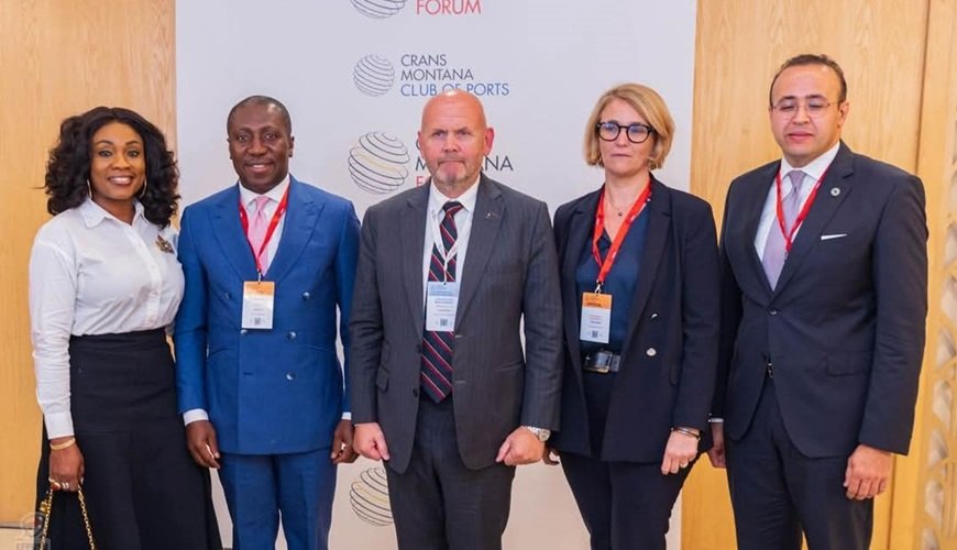 Mr Afenyo-Markin (second from left) with other officials at the programme