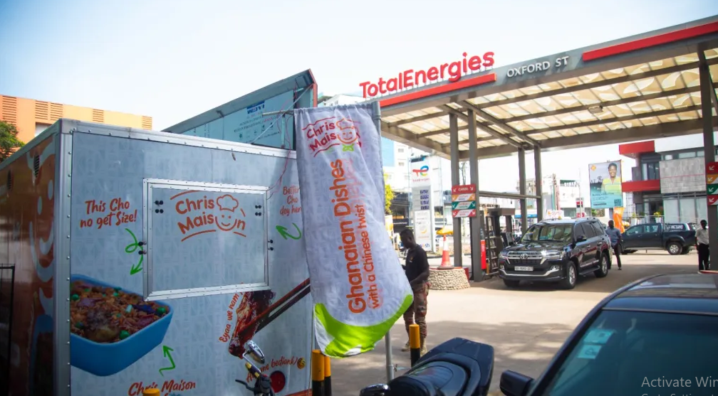 The mobile mini restaurant at Osu