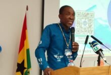 Reverend Arthur (inset) addressing the staff