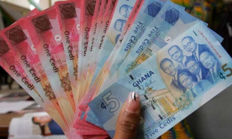 • Ghana Cedi notes