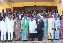 • Some honorees after the service