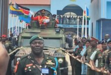 • Major General Richard Addo Gyane being Pulled out from KAIPTC