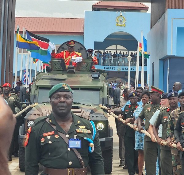 • Major General Richard Addo Gyane being Pulled out from KAIPTC