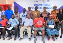 Officials and trainees after the programme