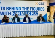 Mr Berle (right) speaking at the event