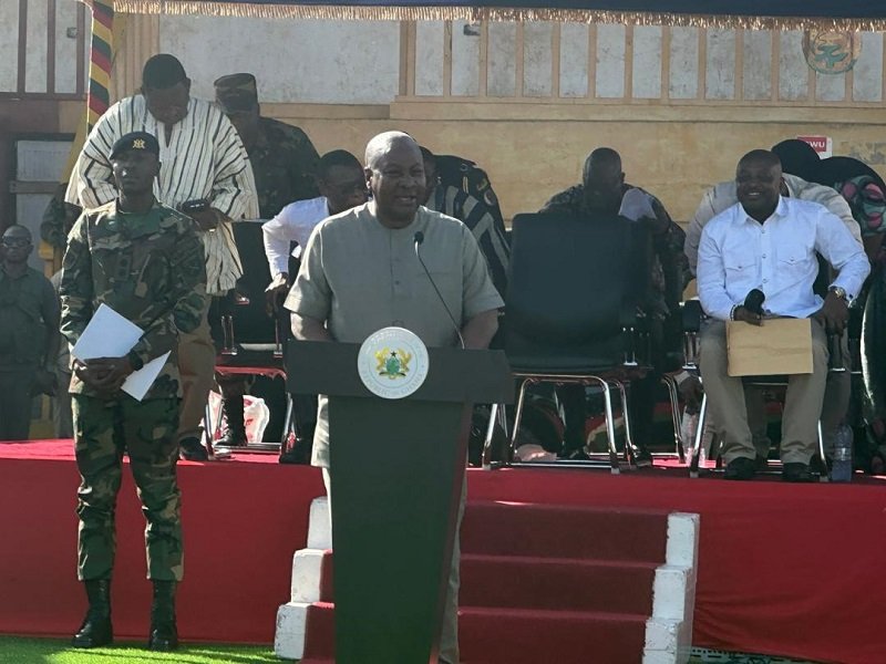President John Mahama addressing the people of Wa