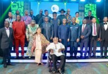 Mr Felix Kwakye Ofosu (standing fifth from right) with other dignitaries and Honourees