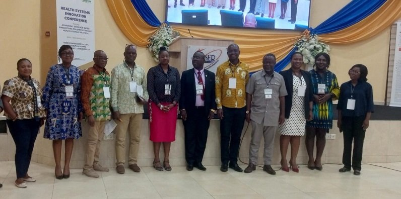 Professor Ayaga Bawa (third from left) with some of the planning committee members of the conference