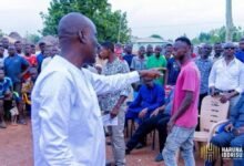 • Mr Haruna Iddrisu interacting with members of the community