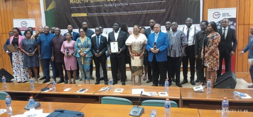 • The award winners with the invited guests after the programme