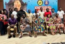 Mr Kobla Mansa Kudonoo (first from left) with other executives of both foundations. Photo: Stephanie Birikorang