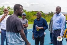 • A caretaker at the facility briefs a section of the GOC executives that inspected the facility