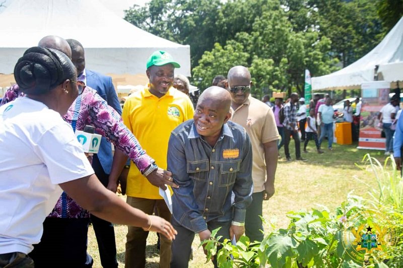 • Mr Ahi (in front) at the fair