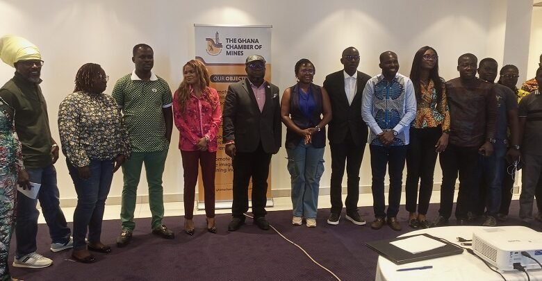 • Dr Ashigbey (middle in cap) with journalists at the GCM media engagement