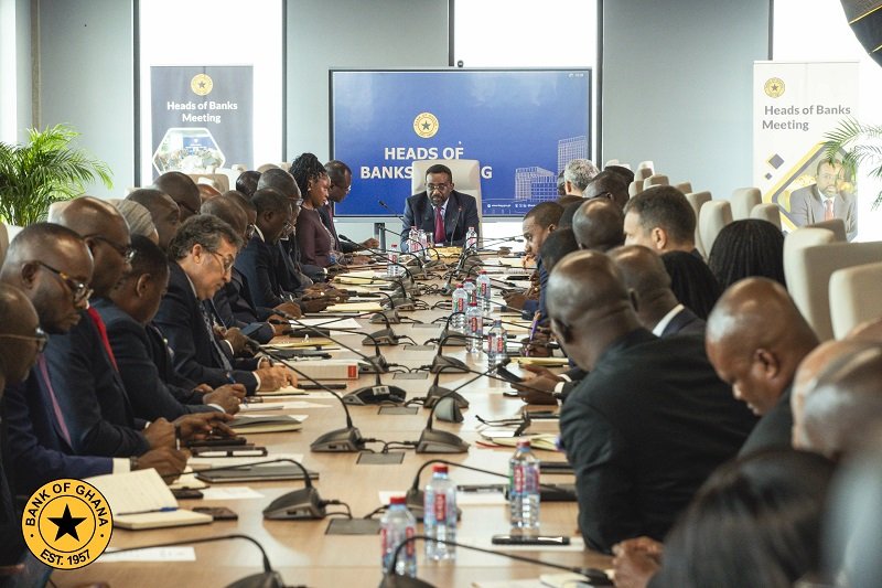 • Dr Asiama addressing the CEOs