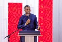 Dr Botchway speaking at the event