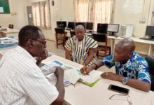 Ogyegu Korankye Wontumi II (right) with Mr Daniel Carl