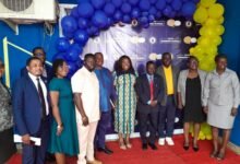 Ms Addo(fifth from right)with other dignitaries in the programme