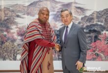 • Mr Ablakwa (left) with Mr Yi