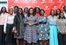 • Ms Obo-Nai with the beneficiaries