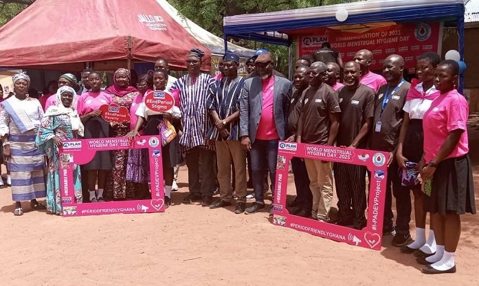 • Dignitaries and students after the programme