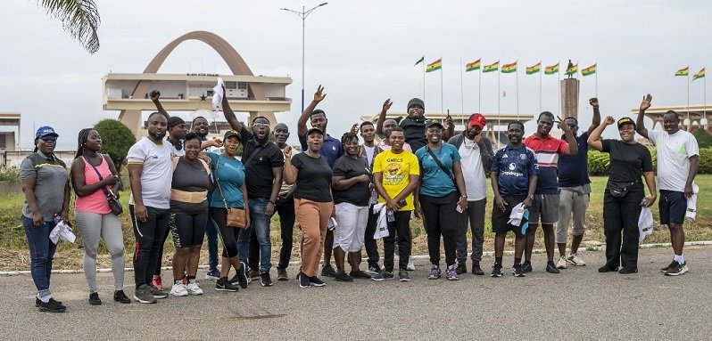 • Participants made a stopover at the Black Star square for photo opportunities