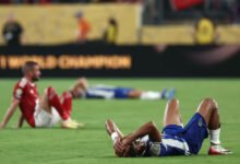 • Players of both FC Porto and Al Ahly dejected after the game
