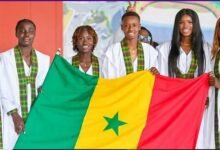 • Some members of the Senegalese national team on arrival