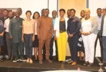 • Dr Abudu Abdul-Ganiyu (middle) with the participants after the meeting Photo: Ebo Gorman