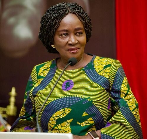 • Vice President Prof. Opoku-Agyemang (inset) addressing the gathering