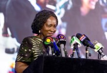 Professor Jane Naana Opoku-Agyemang addressing the gathering