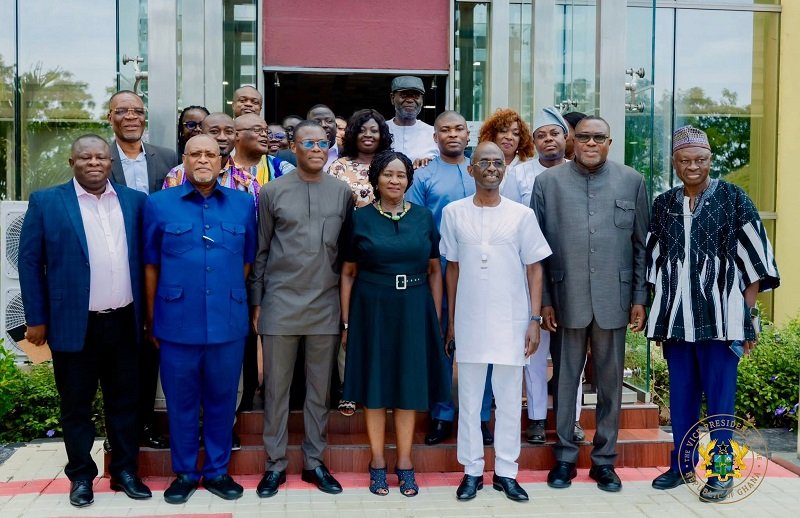 • Professor Jane Naana Opoku-Agyemang (middle) with the Functional Executive Committee of NDC