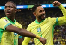 Vinicius Jr (left) scored from Matheus Cunha's (right) assist