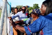 Ms Yanyi-Akofur and other dignitaries commissioning the facility