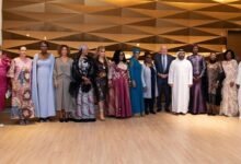 First Ladies with some officials from Merck Foundation