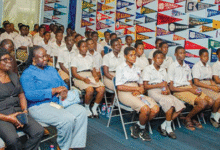 • Rev. Prof. Peter Kwapong addressing participants in the meeting